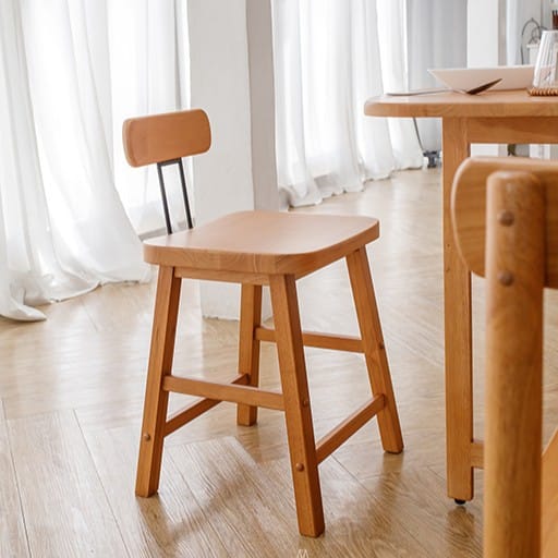 เก้าอี้ทานข้าวไม้ยางพารา MAAI DESIGN รุ่น MAZERU สีโอ๊ค_3